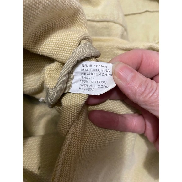 Converse One Star Circa 1974 Canvas Tote Bag Cream Beige Utility Pockets Cotton - Picture 9 of 9